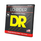 DR Strings MH6-30 LO-RIDER Stainless Steel Bass Strings, Six String Medium 30-125