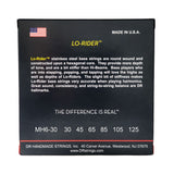 DR Strings MH6-30 LO-RIDER Stainless Steel Bass Strings, Six String Medium 30-125