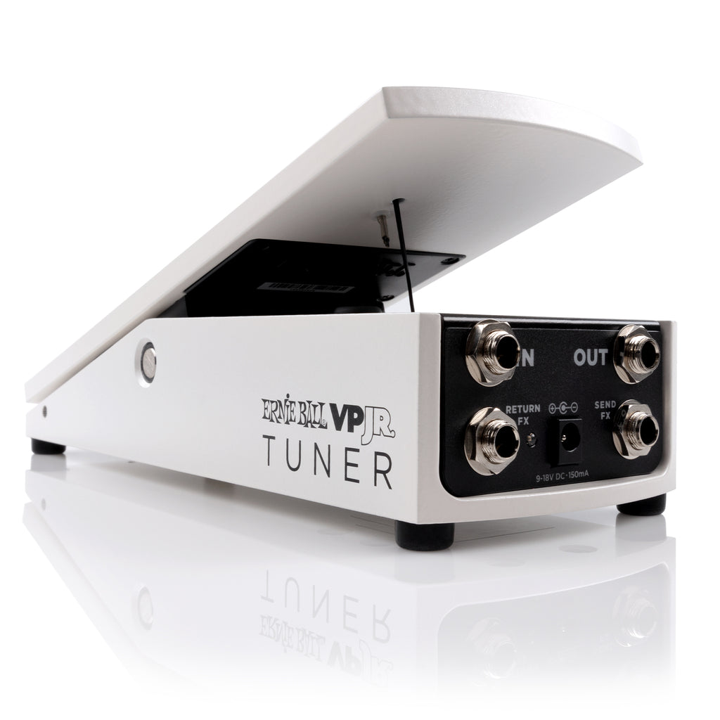 Ernie Ball VPJR Tuner & Volume Pedal - White Finish (P06200)