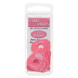 Everly 3223 Star Picks 12 Pack Classic 351 Style .73 Neon Pink Sure Grip