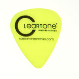 20 Cleartone Neon Yellow Classic Shape Guitar Picks