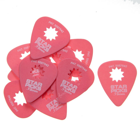 Everly 3223 Star Picks 12 Pack Classic 351 Style .73 Neon Pink Sure Grip