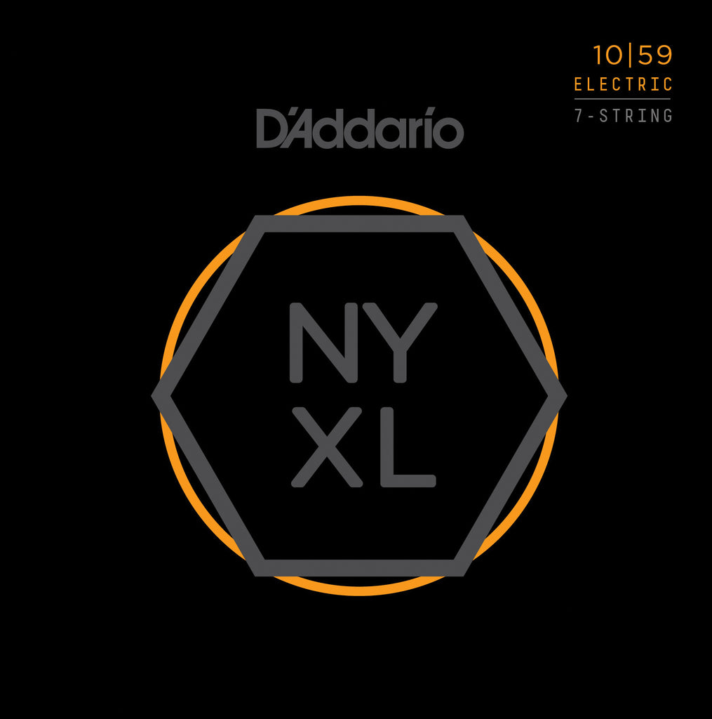 D'Addario NYXL Nickel Wound, 7-String, Regular Light, 10-59