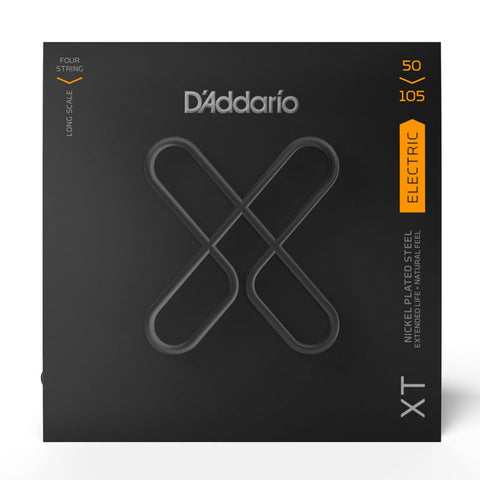D'Addario XTB50105 XT Medium 50-105 Long Scale Nickel Plated Steel Bass Strings