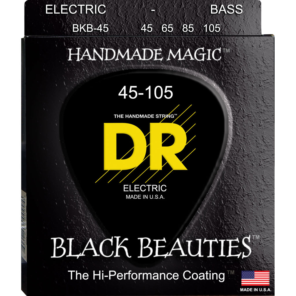 DR BKB-45 Black Beauties Medium 45-105 Bass Guitar Strings