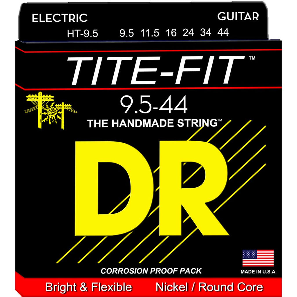 DR Strings HT-9.5 Tite-Fit Half Tite 9.5-44 Electric Guitar Strings