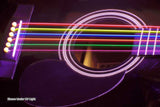 DR Strings NMCA-11 Neon Hi-Def Multicolor Medium Light 11-50 Acoustic Guitar Strings