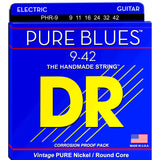 3 Sets DR Strings PHR-9 Pure Blues Light 9-42 Electric Guitar Strings