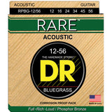 3 Sets DR Strings RARE RPBG Bluegrass 12-56 Phosphor Bronze Acoustic Strings