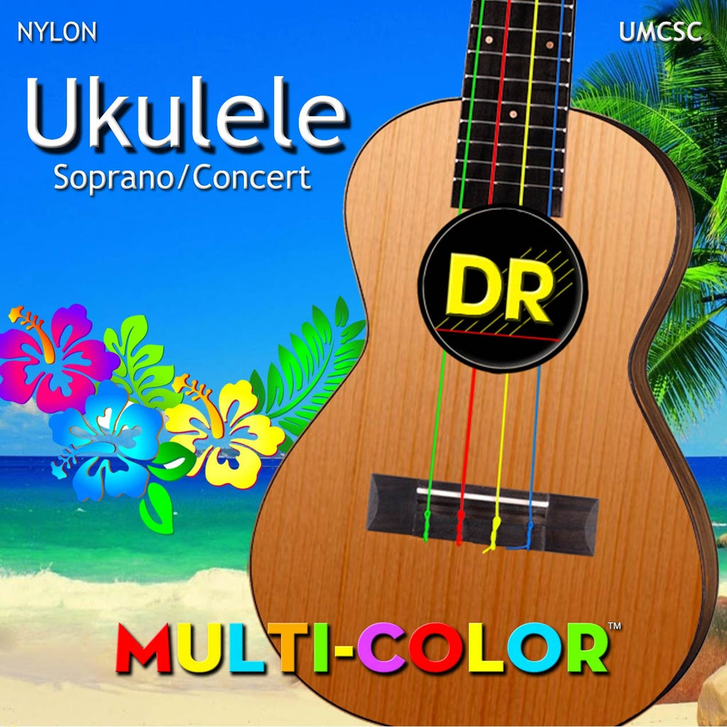 DR Strings UMC-SC Multicolor Soprano Concert Ukulele Strings