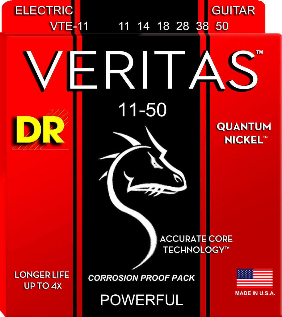 DR Strings VTE-11 Veritas Heavy 11-50 Electric Strings