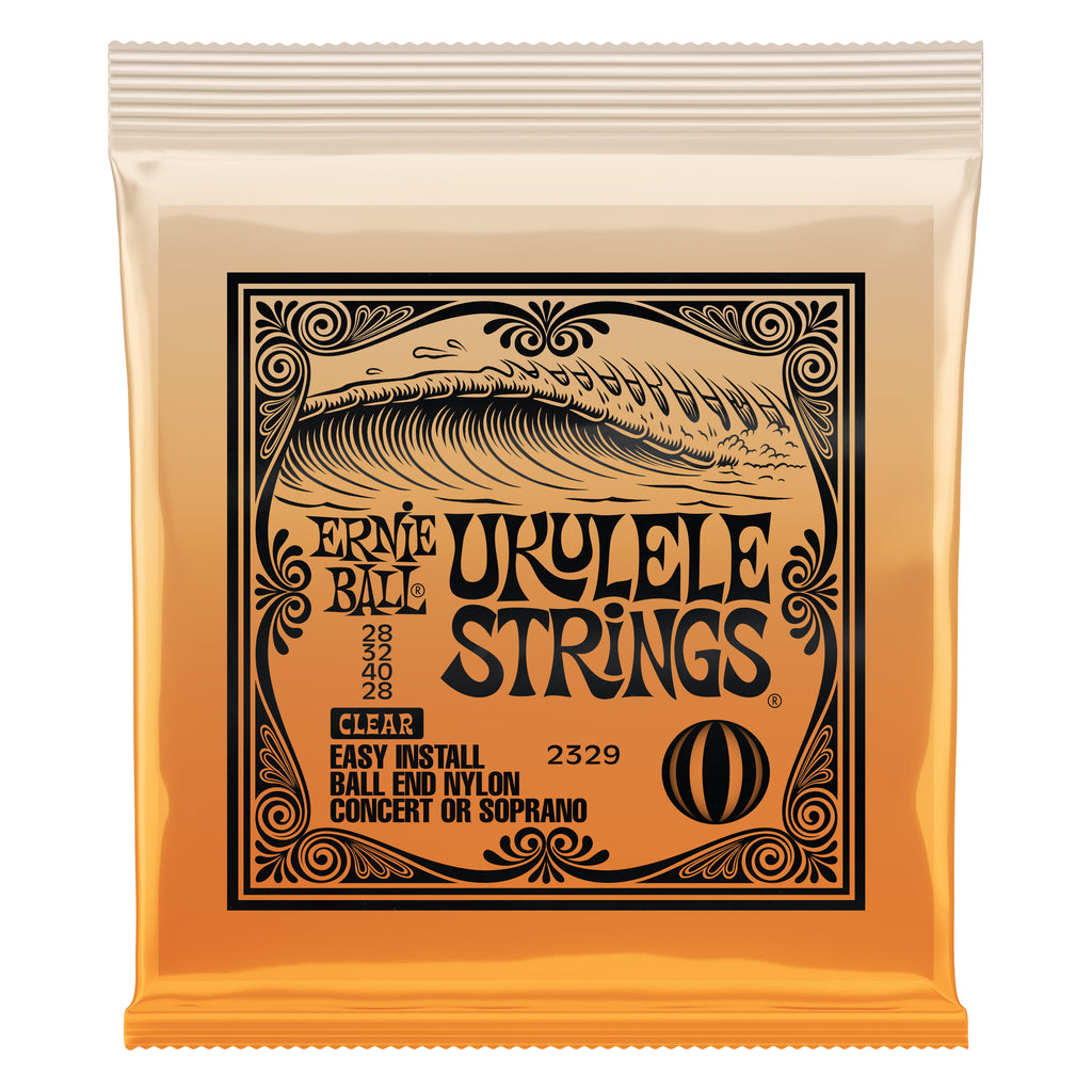 Ernie Ball 2329 Clear Ball End Nylon Concert/Soprano Ukulele Strings