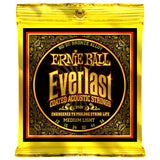 3 Sets Ernie Ball 2556 Coated 80/20 Bronze Slinky Medium Light 12-54 Acoustic Strings
