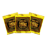 3 Sets Ernie Ball 2556 Coated 80/20 Bronze Slinky Medium Light 12-54 Acoustic Strings