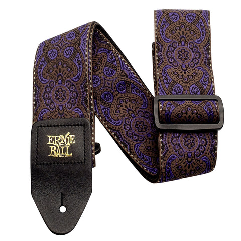 Ernie Ball 4164 Purple Paisley Jacquard Guitar Strap