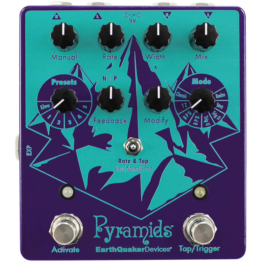 Earthquaker Devices Pyramids Stereo Flanging Device - 8 Modes, 5 User Presets