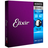 3 Sets Elixir 11000 Polyweb Extra Light 10-47 80/20 Bronze Acoustic Strings