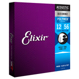Elixir 11075 Polyweb Light Medium 12-56 80/20 Bronze Acoustic Guitar Strings