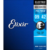 3 Sets Elixir 12000 Polyweb Super Light 9-42 Electric Guitar Strings