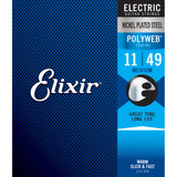 Elixir 12100 Polyweb Medium 11-49 Electric Guitar Strings