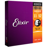 Elixir 16027 Nanoweb Phosphor Bronze Light 11-52 Acoustic Strings