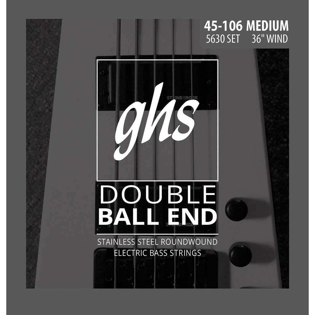 GHS 5630 Roundwound Double Ball End Medium 45-106 Bass Strings