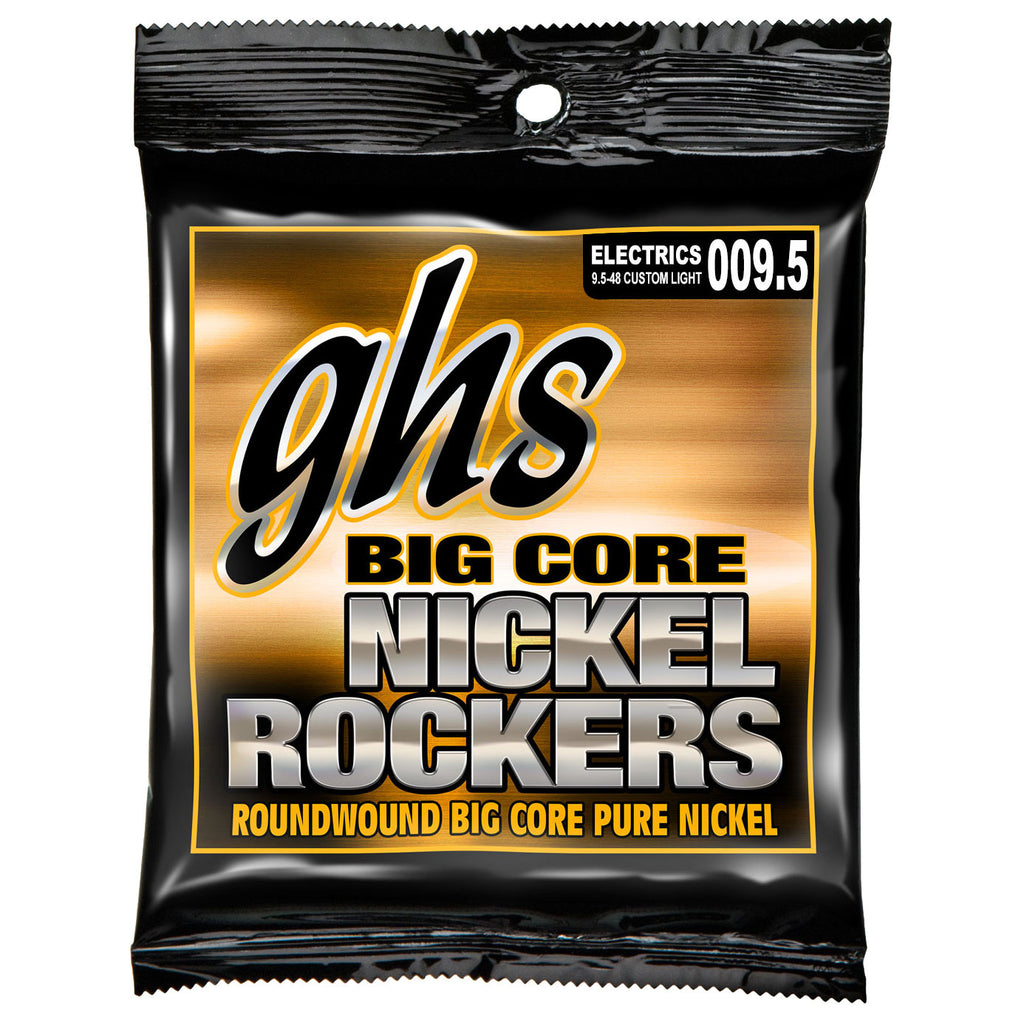 GHS BCCL Big Core Nickel Rockers Custom Light 9.5-48 Electric Guitar Strings
