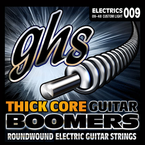 GHS Thick Core Boomers Custom Light 9-48 Electric Guitar Strings (HC-GBCL)