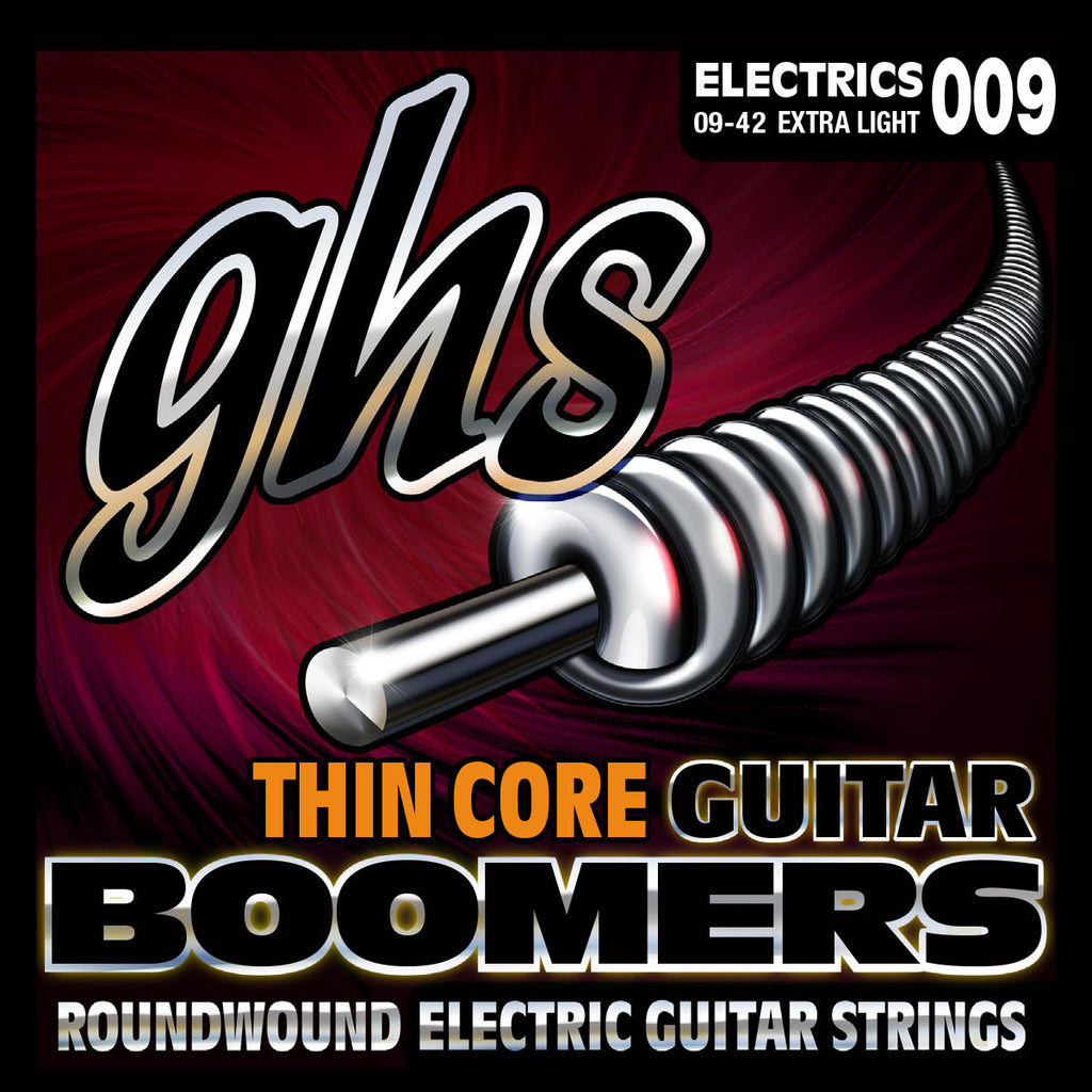 GHS Thin Core Boomers Extra Light 9-42 Electric Guitar Strings (TC-GBXL)