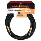 Lava Cable 20' Clear Connect II Straight to Straight Instrument Cable (LVACC20)