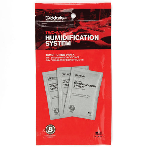 D'Addario PW-HPCP-03 Two-Way Humidification Conditioning Packets, 3 Packets