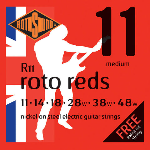Rotosound R11 Roto Reds Medium 11-48 Electric Guitar Strings