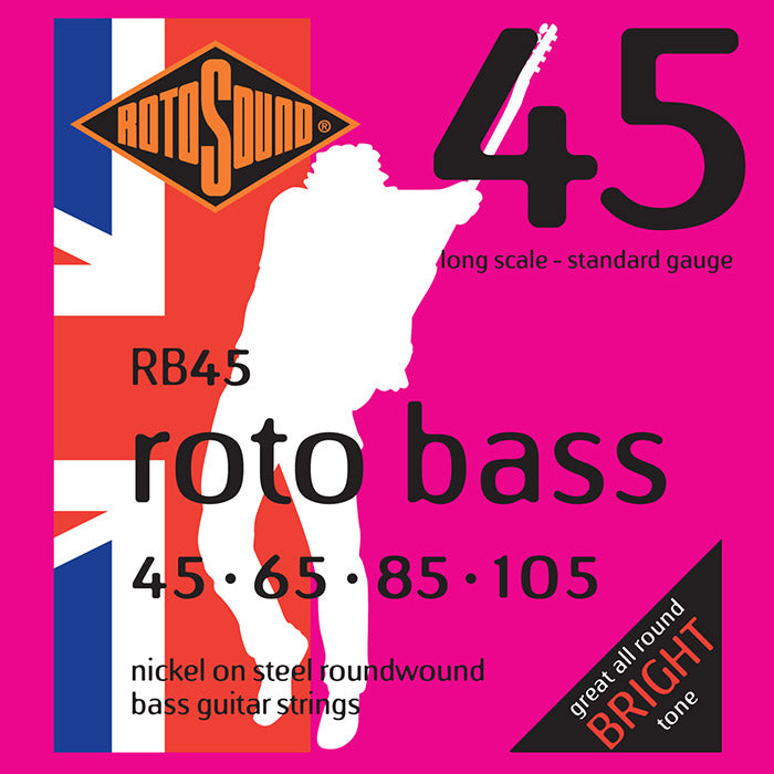 Rotosound RB45 Rotobass 45-105 Long Scale Standard Gauge Bass Strings