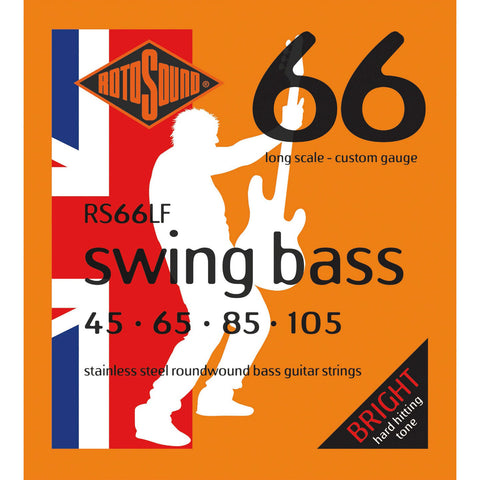 Rotosound RS66LF Custom 45-105 Stainless Steel Swing Bass Bass Guitar Strings