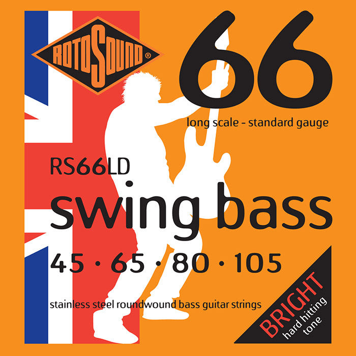 Rotosound RS66LD 45-105 Stainless Steel Swing Long Scale Guitar Strings