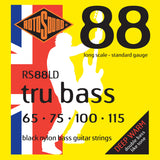 Rotosound RS88LD Tru Bass Regular 65-115 Black Nylon Bass Guitar Strings